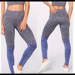 Lululemon Balance and Resist 7/8 ombré leggings